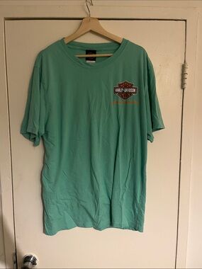Harley-Davidson Bahamas Short Sleeve Tee in Mint Green